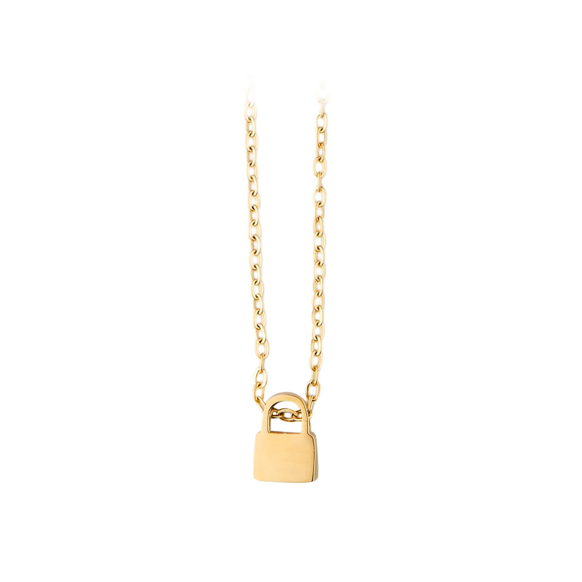 Custom Lock Pendant Necklace