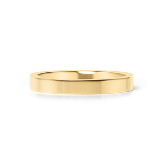 Personalized Gold Flat-Band Ring